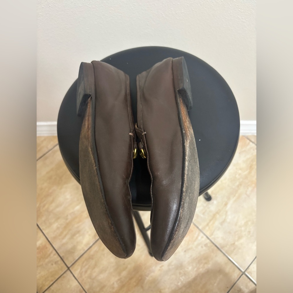 GUCCI Jordaan Horsebit Brown Leather Loafer 44 / 11 US Moccasin $1100 - Picture 9 of 16